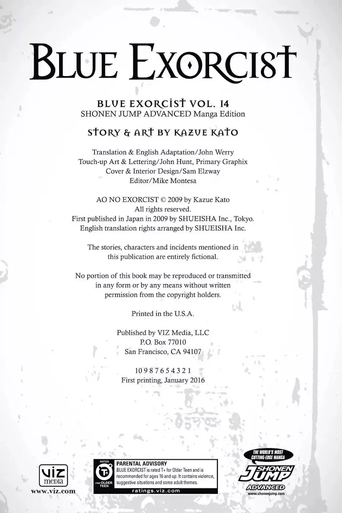 Read Blue Exorcist Manga Online