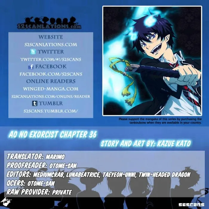 Read Blue Exorcist Manga Online