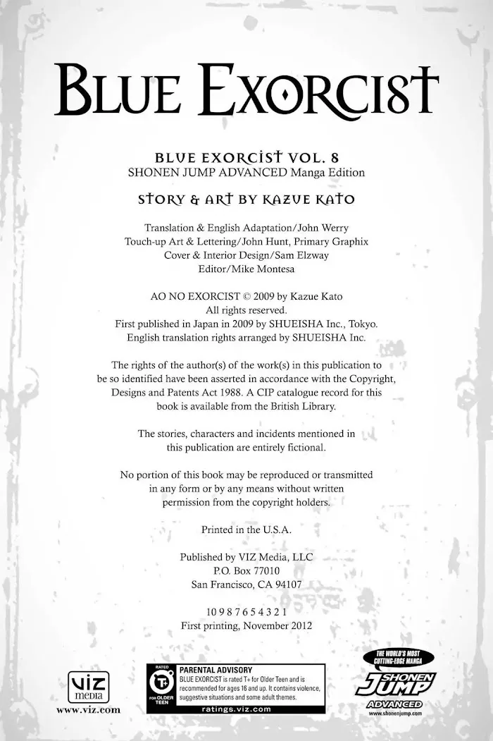 Read Blue Exorcist Manga Online