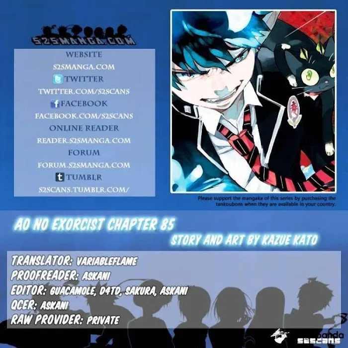 Read Blue Exorcist Manga Online