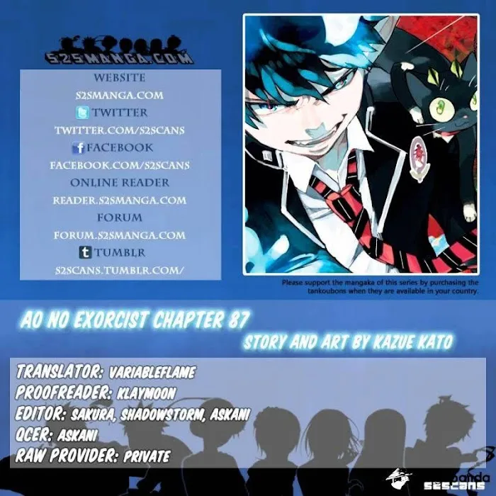 Read Blue Exorcist Manga Online