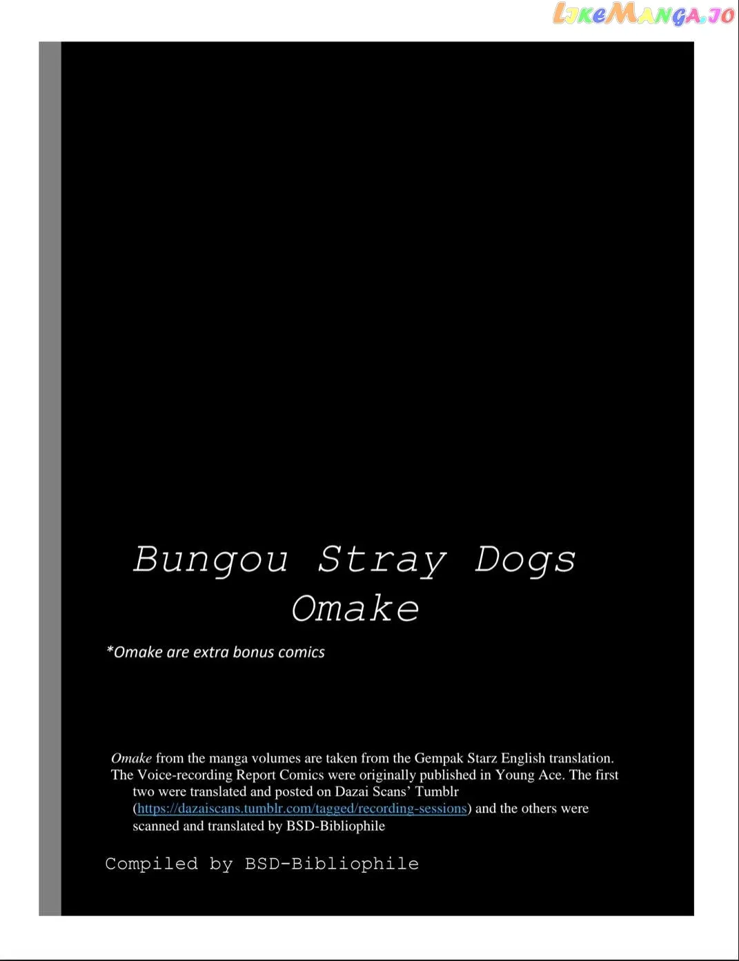 Read Bungou Stray Dogs Manga Online