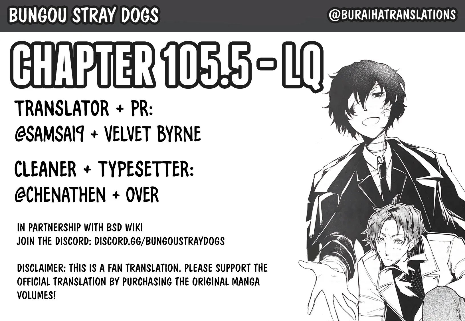 Read Bungou Stray Dogs Manga Online