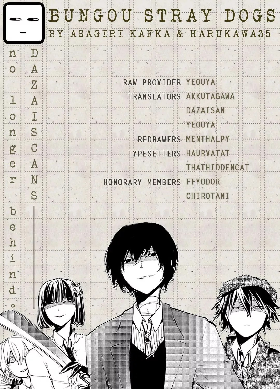Read Bungou Stray Dogs Manga Online