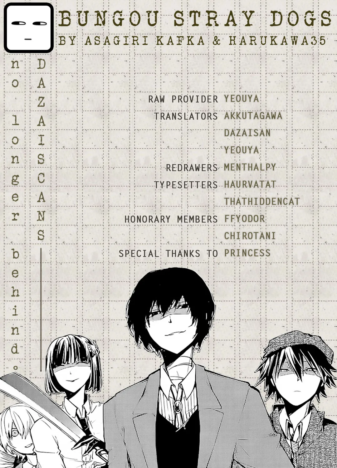 Read Bungou Stray Dogs Manga Online
