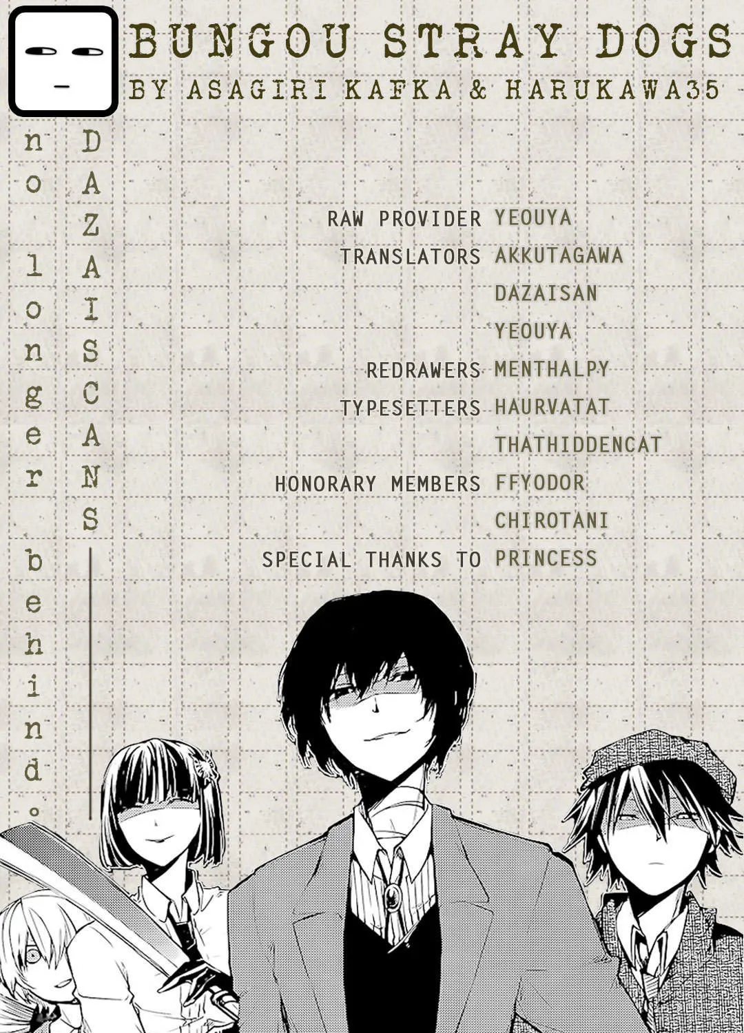 Read Bungou Stray Dogs Manga Online