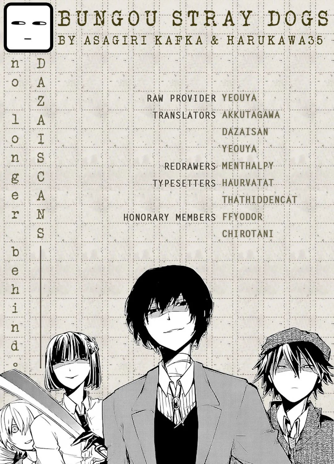 Read Bungou Stray Dogs Manga Online