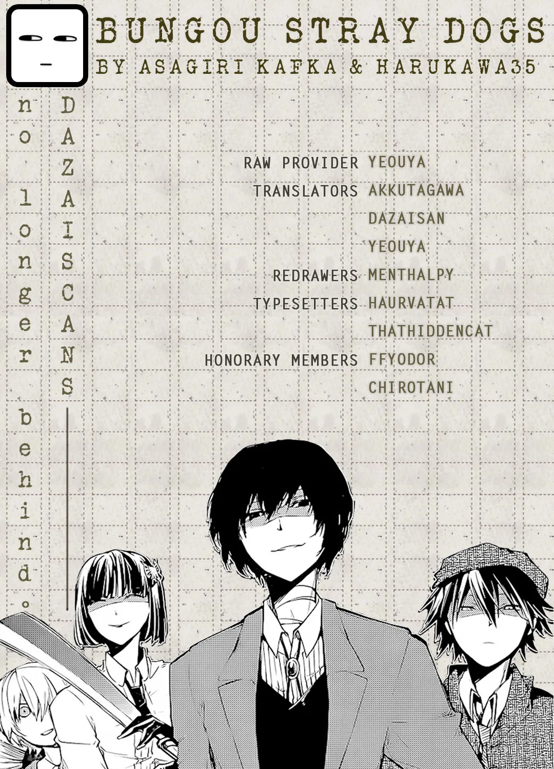 Read Bungou Stray Dogs Manga Online