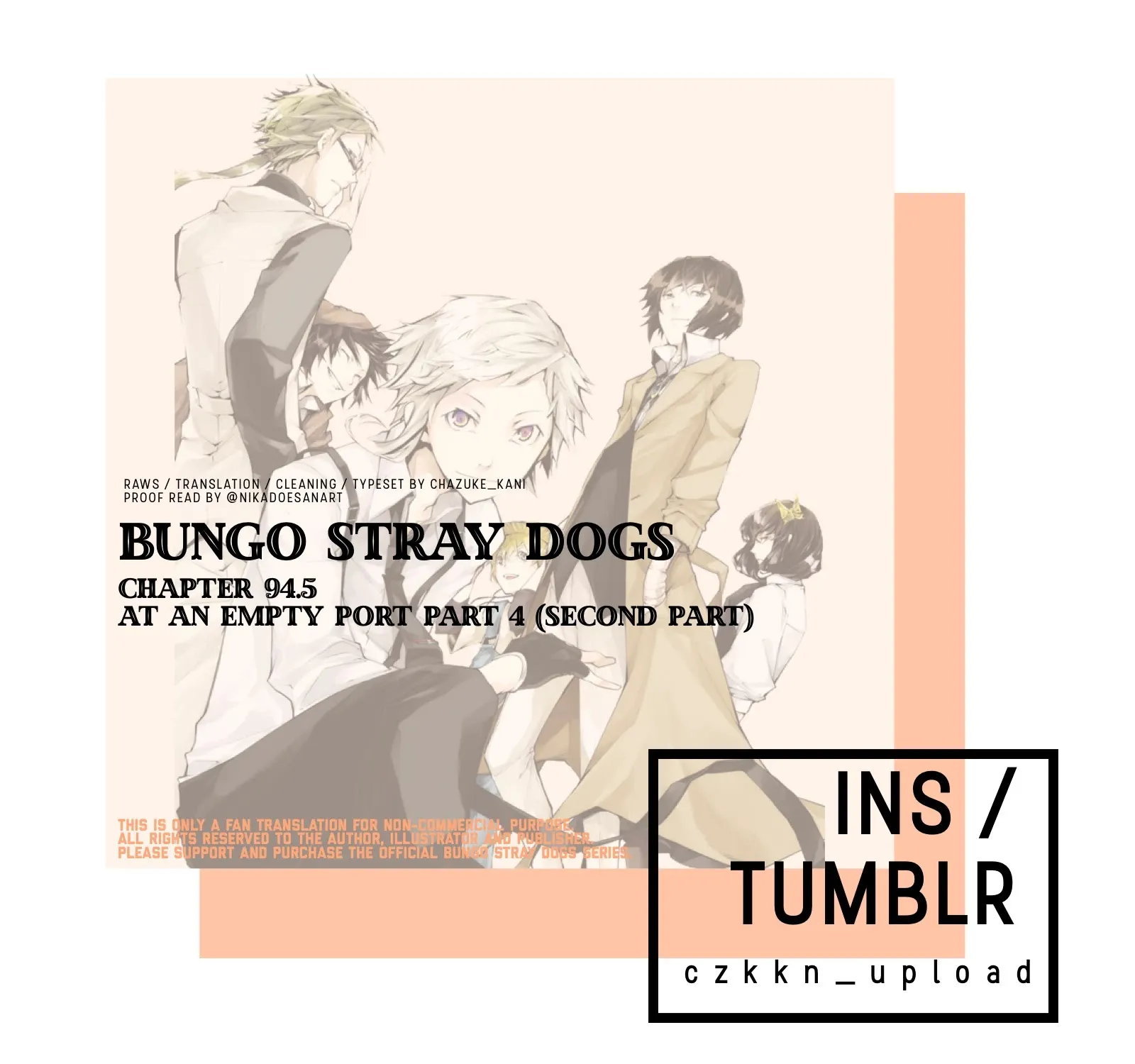 Read Bungou Stray Dogs Manga Online