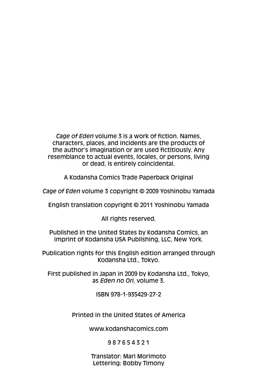 Read Cage of Eden Manga Online