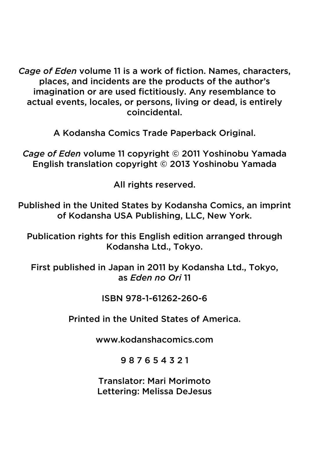 Read Cage of Eden Manga Online