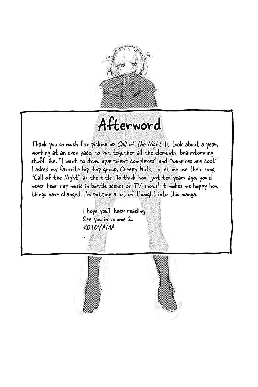Read Call of the Night Manga Online