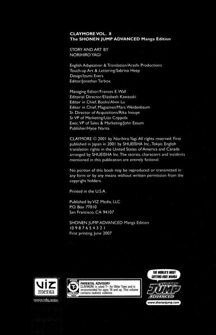 Read Claymore Manga Online