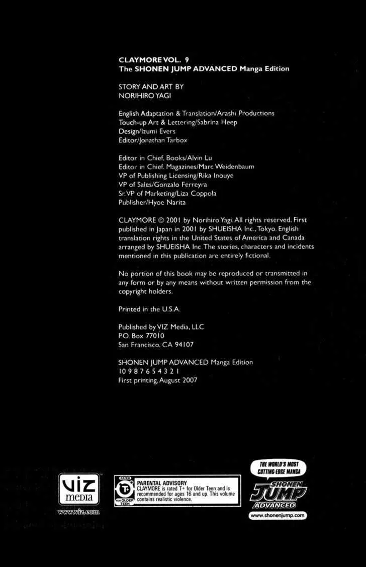 Read Claymore Manga Online