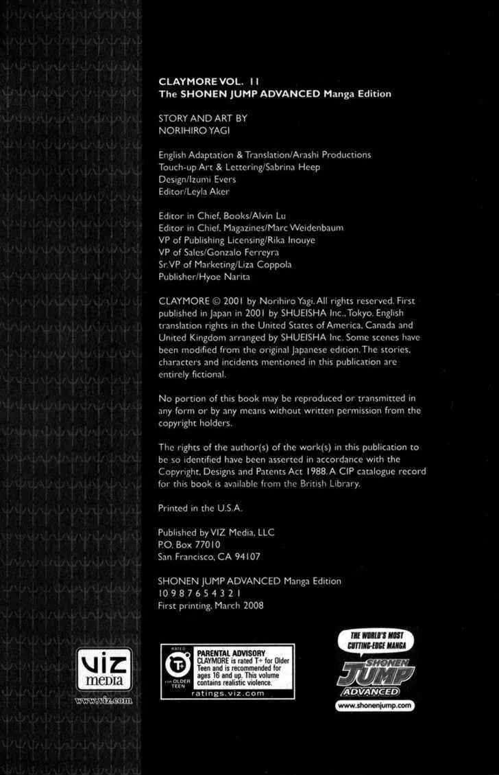Read Claymore Manga Online