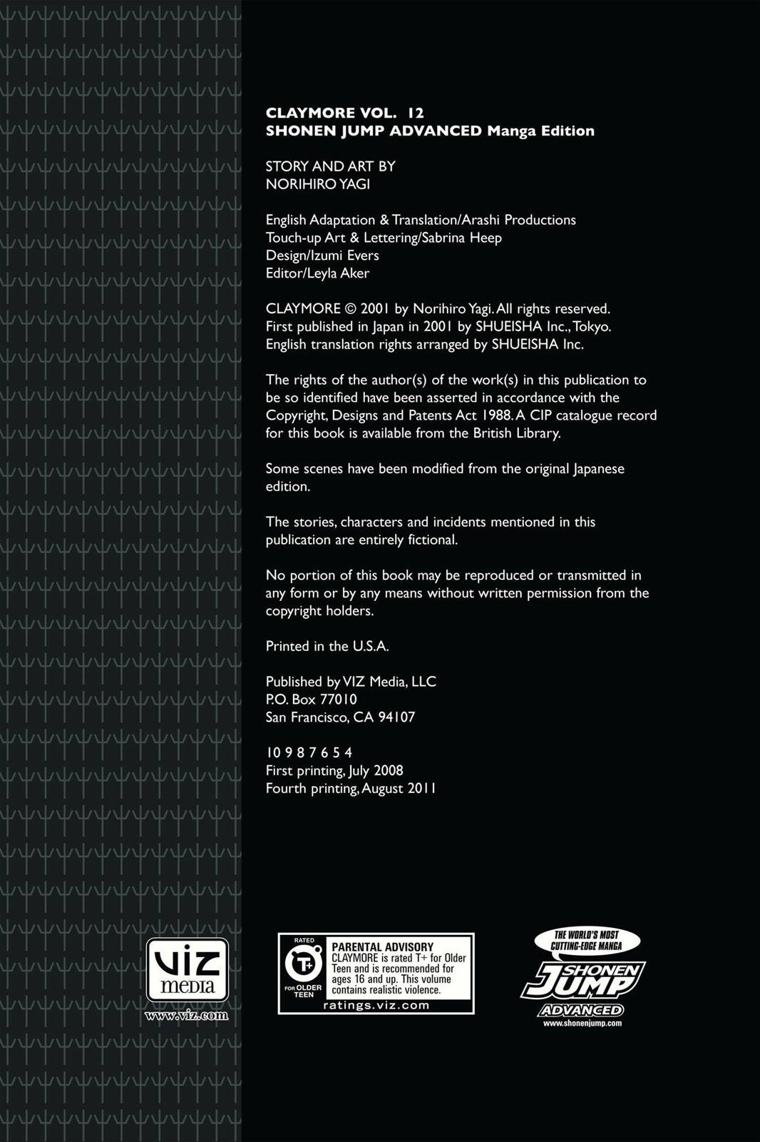 Read Claymore Manga Online