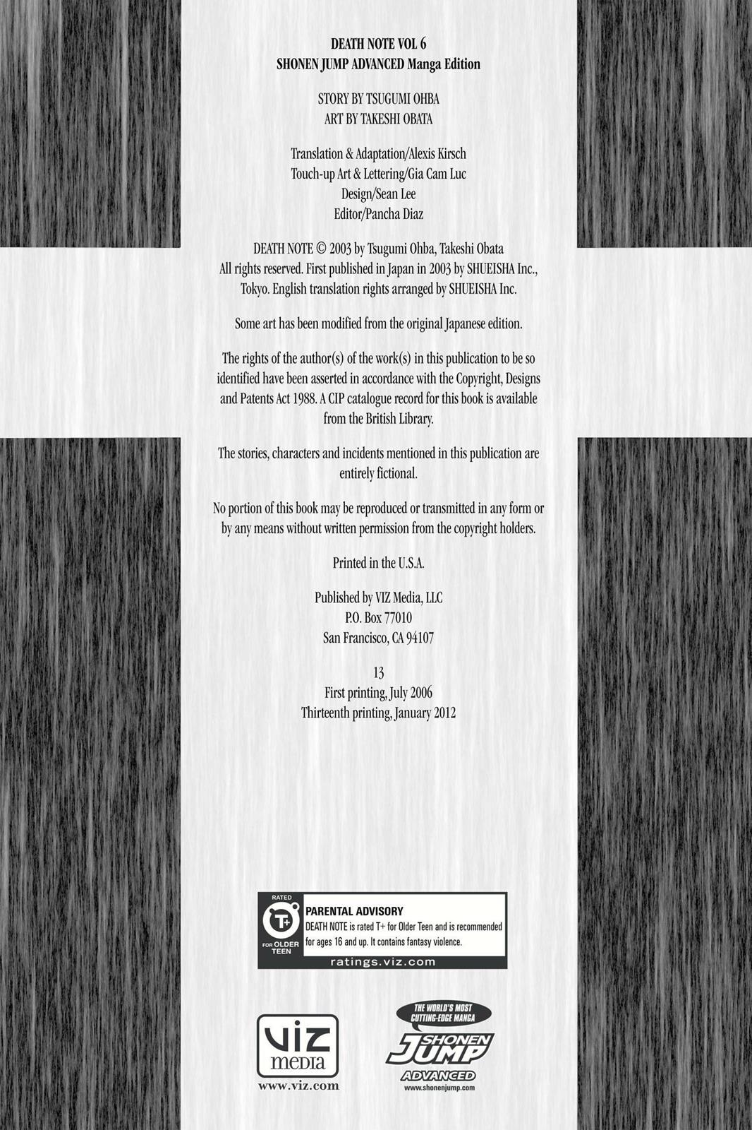 Read Death Note Manga Online