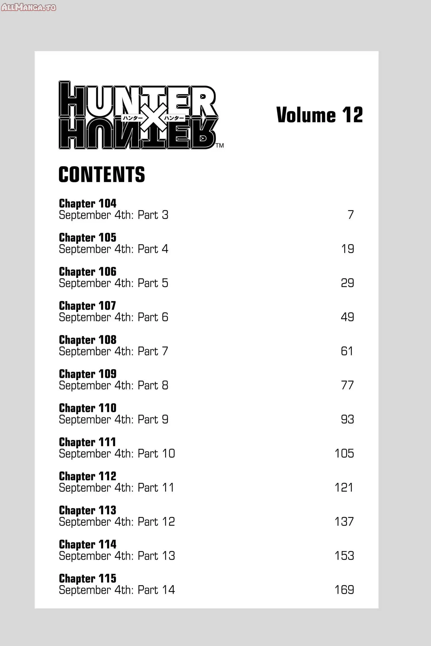 Read Hunter x Hunter Manga Online