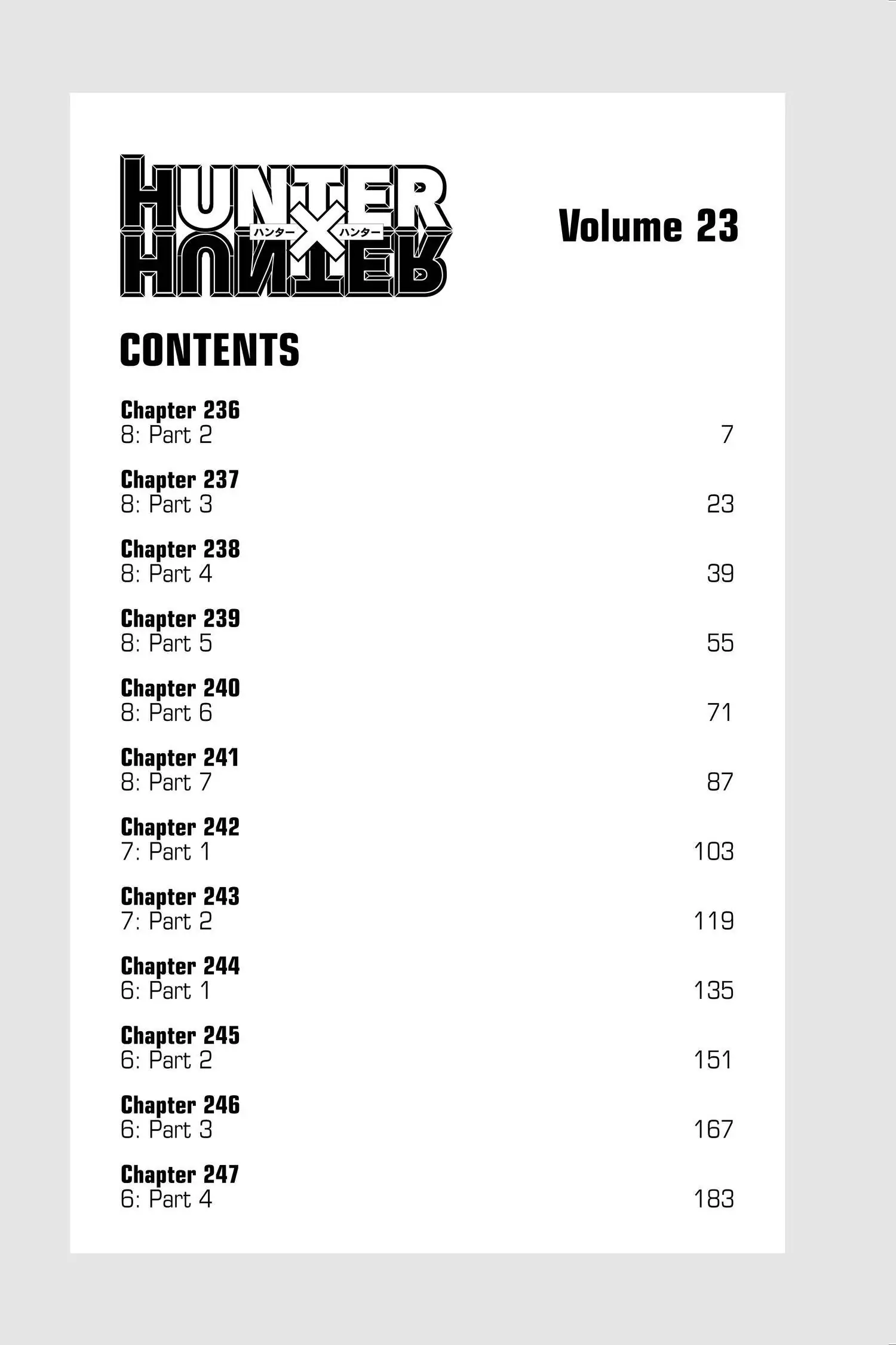 Read Hunter x Hunter Manga Online