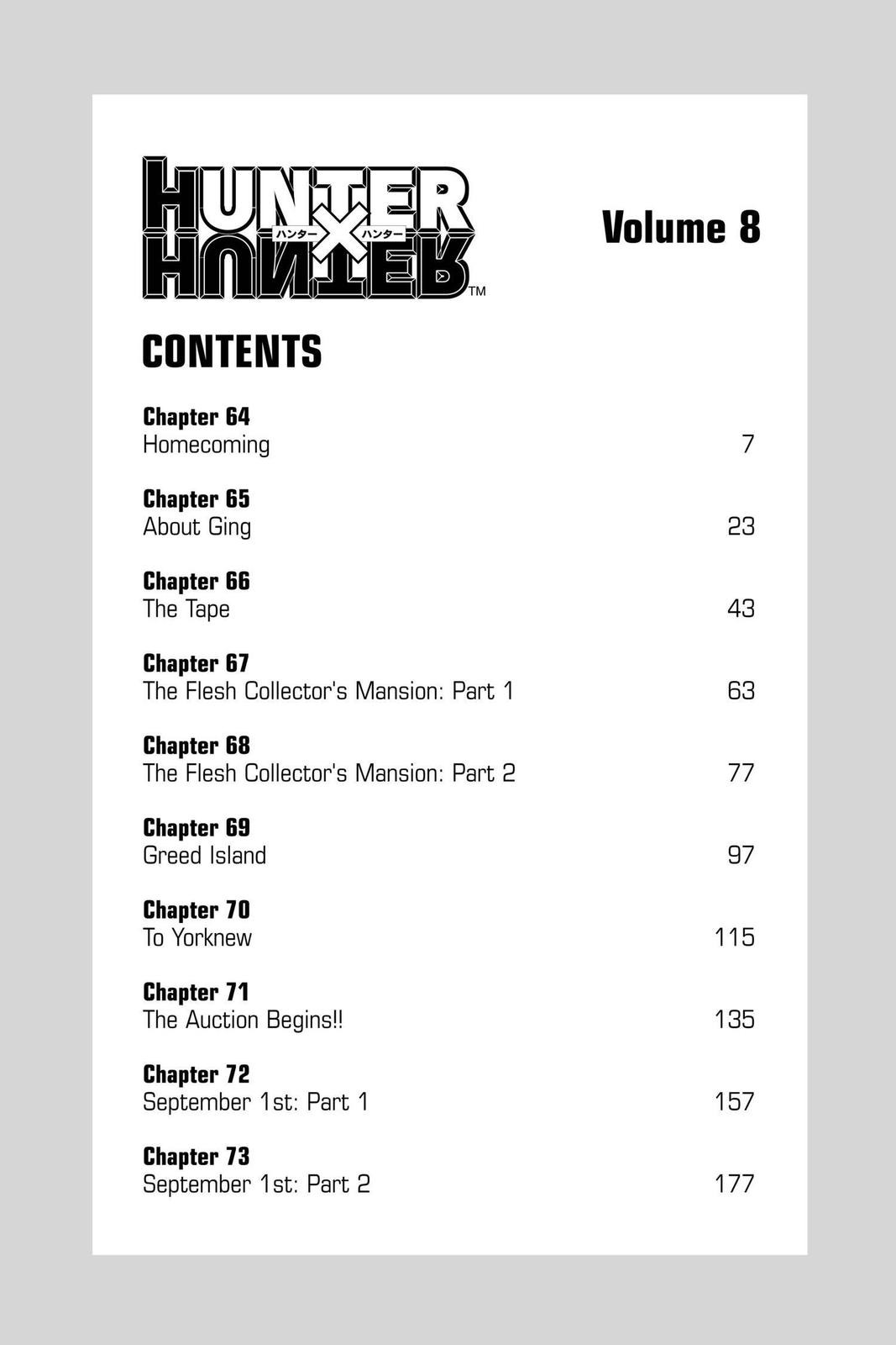 Read Hunter x Hunter Manga Online