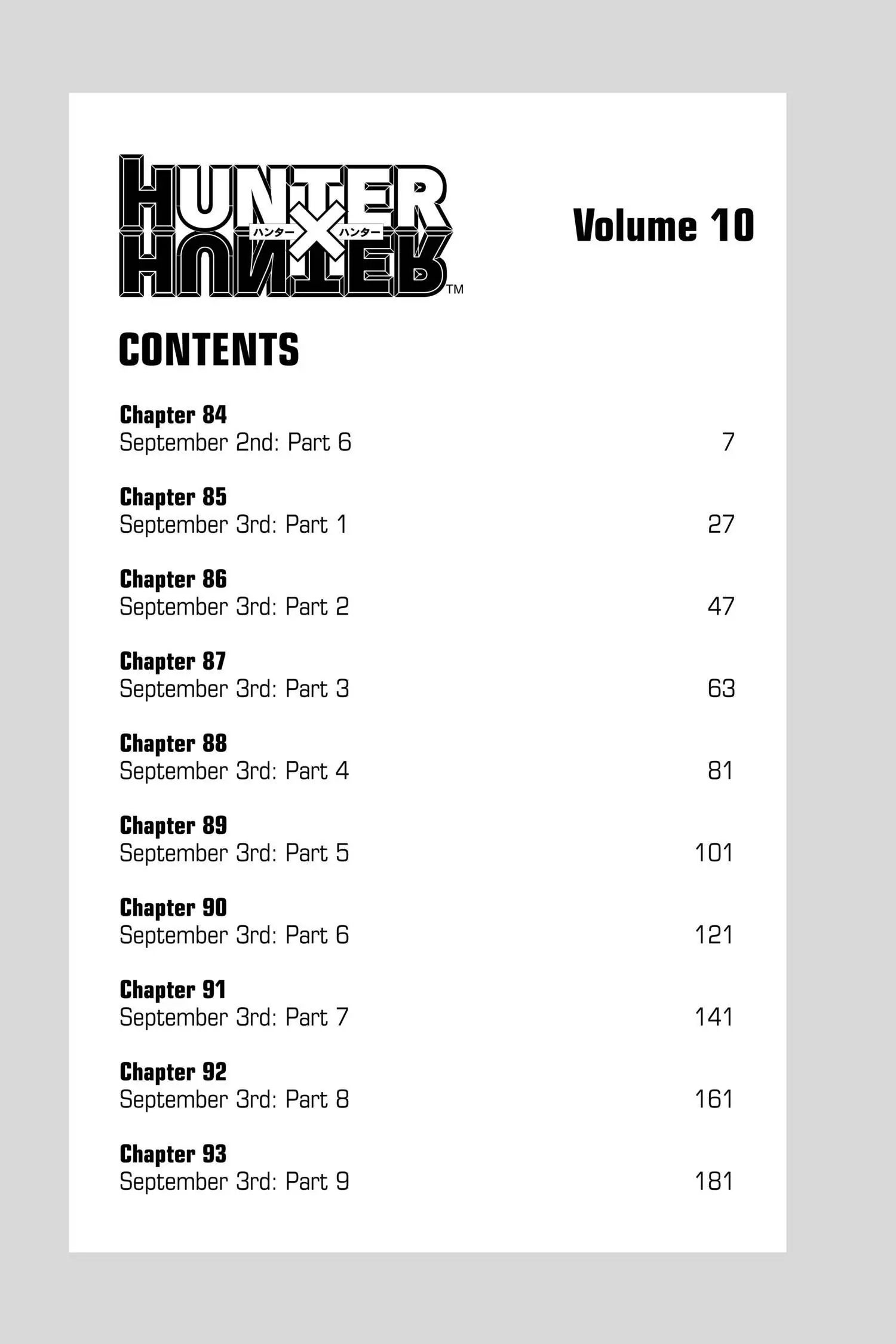 Read Hunter x Hunter Manga Online
