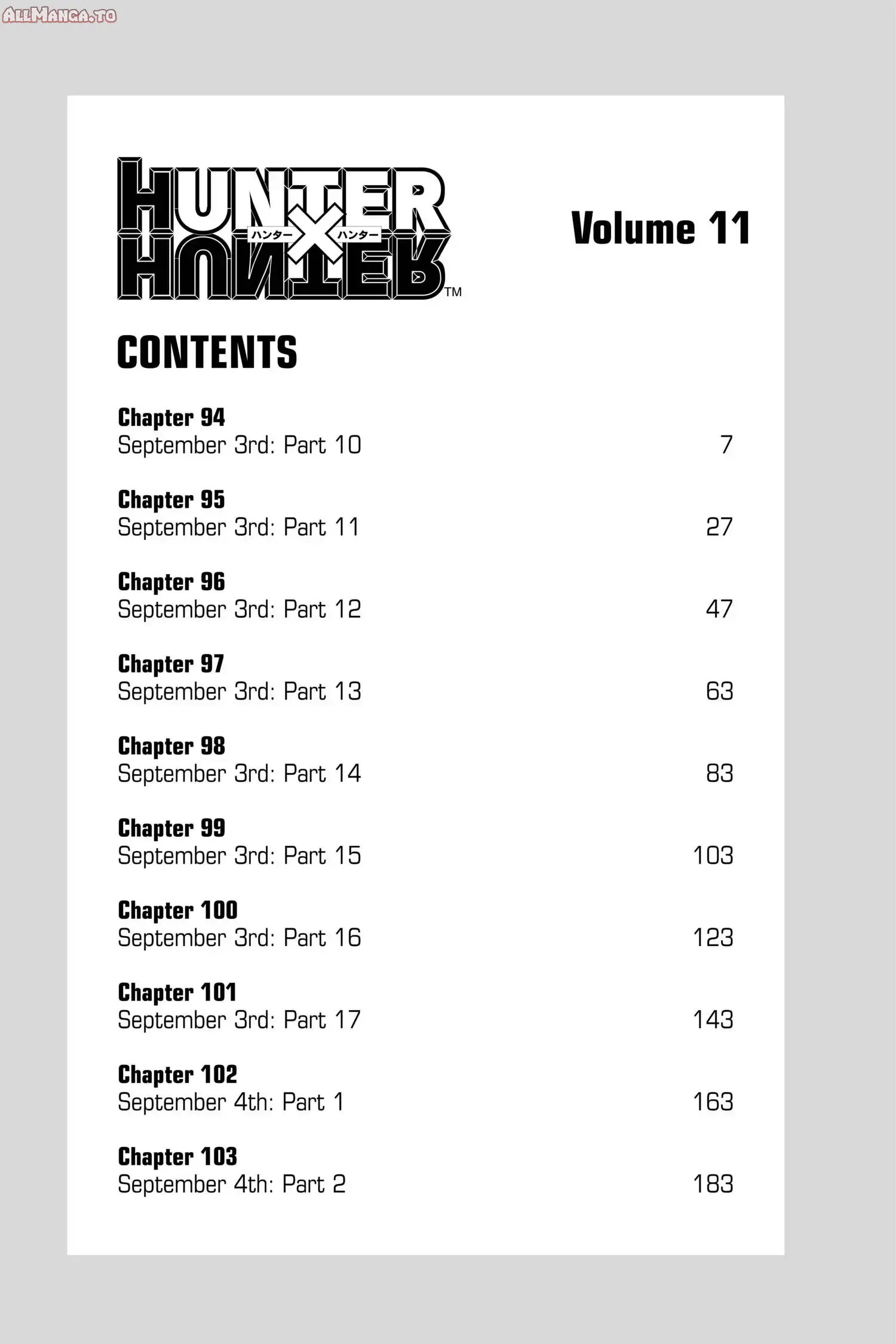 Read Hunter x Hunter Manga Online