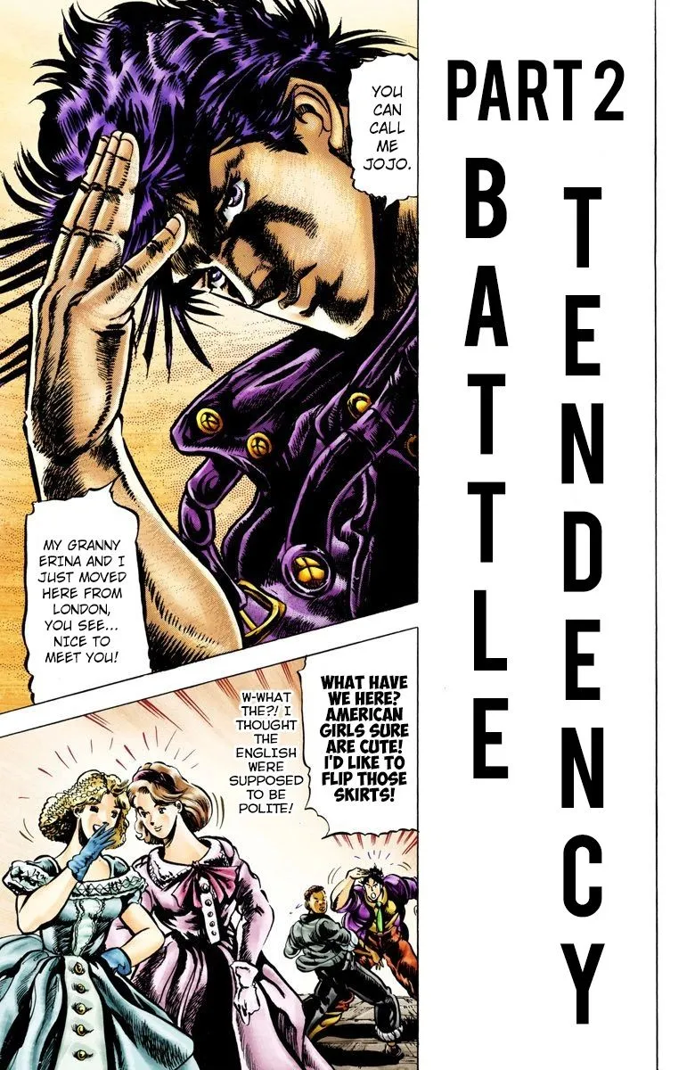 Read JoJo's Bizarre Adventure Part 2 Battle Tendency Official Colored Manga Online