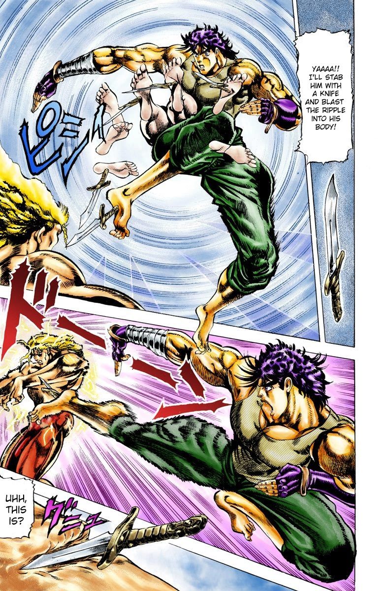 Read JoJo's Bizarre Adventure Part 2 Battle Tendency Official Colored Manga Online