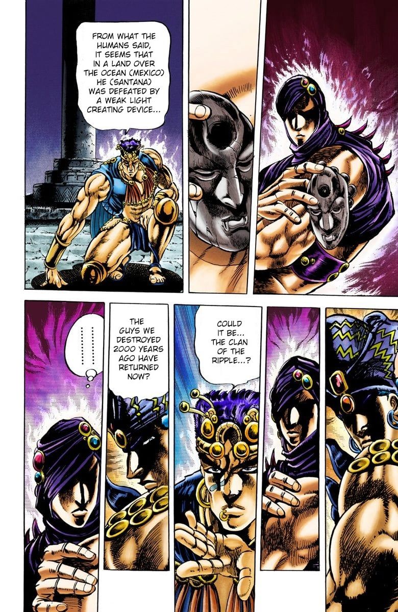 Read JoJo's Bizarre Adventure Part 2 Battle Tendency Official Colored Manga Online