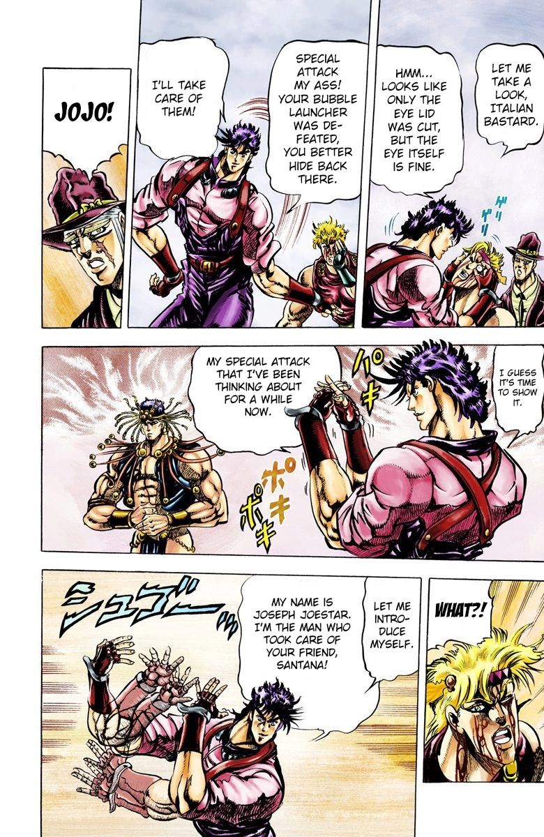 Read JoJo's Bizarre Adventure Part 2 Battle Tendency Official Colored Manga Online
