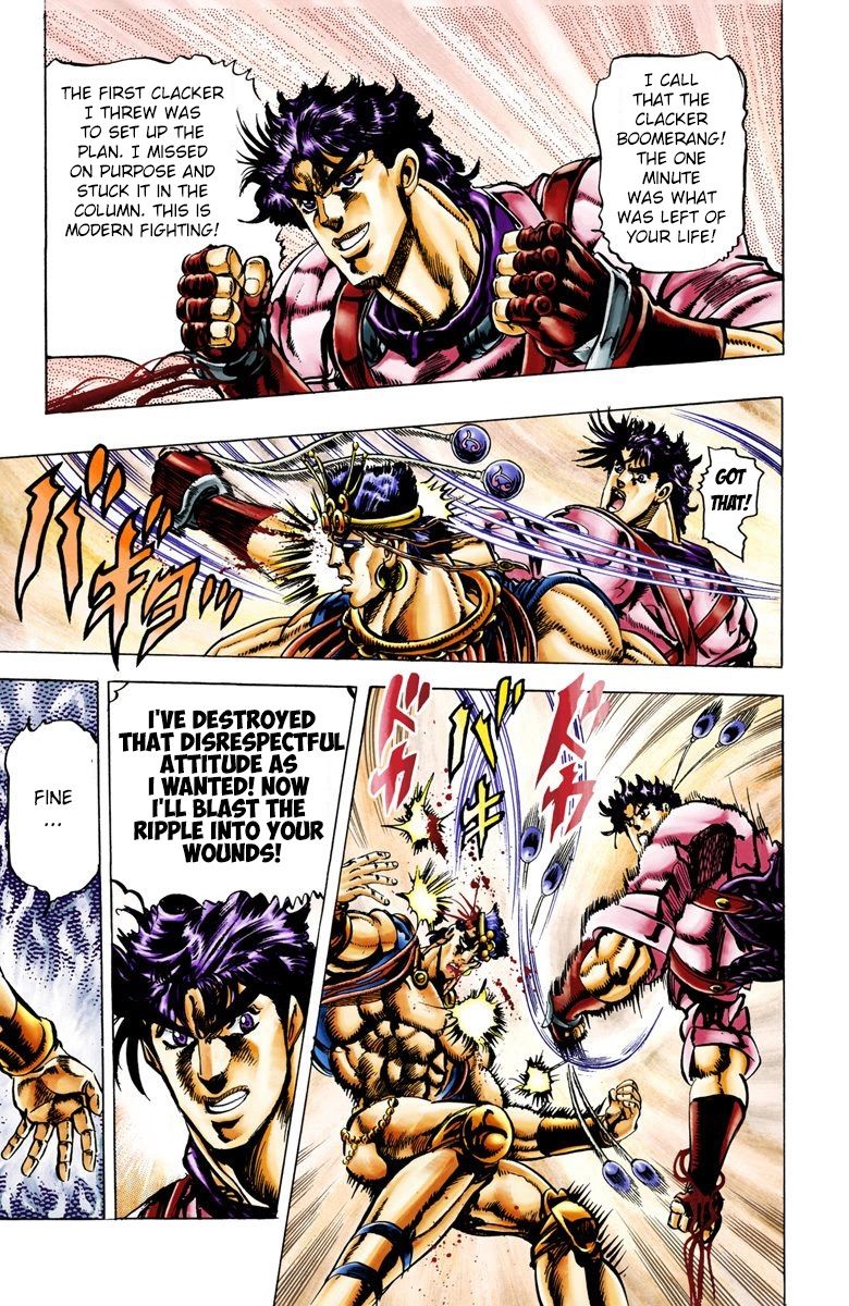 Read JoJo's Bizarre Adventure Part 2 Battle Tendency Official Colored Manga Online