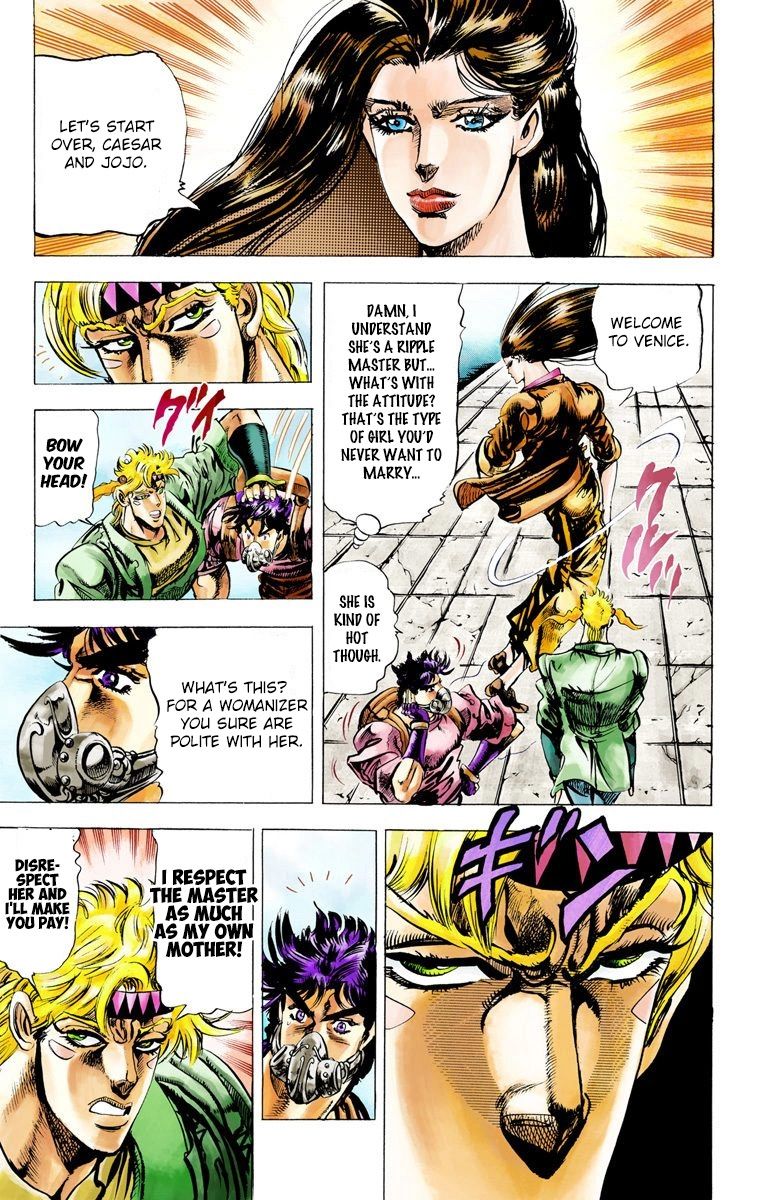 Read JoJo's Bizarre Adventure Part 2 Battle Tendency Official Colored Manga Online