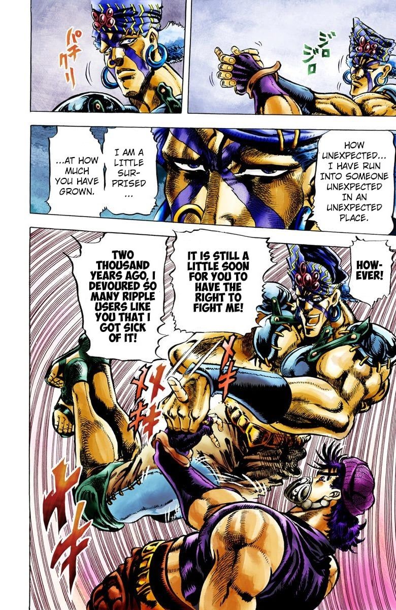 Read JoJo's Bizarre Adventure Part 2 Battle Tendency Official Colored Manga Online