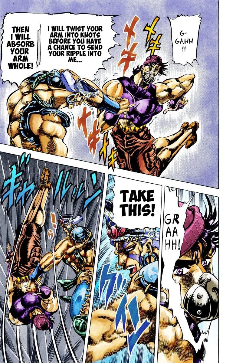 Read JoJo's Bizarre Adventure Part 2 Battle Tendency Official Colored Manga Online