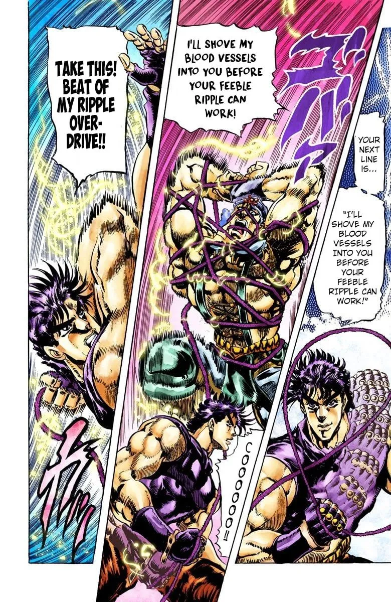 Read JoJo's Bizarre Adventure Part 2 Battle Tendency Official Colored Manga Online