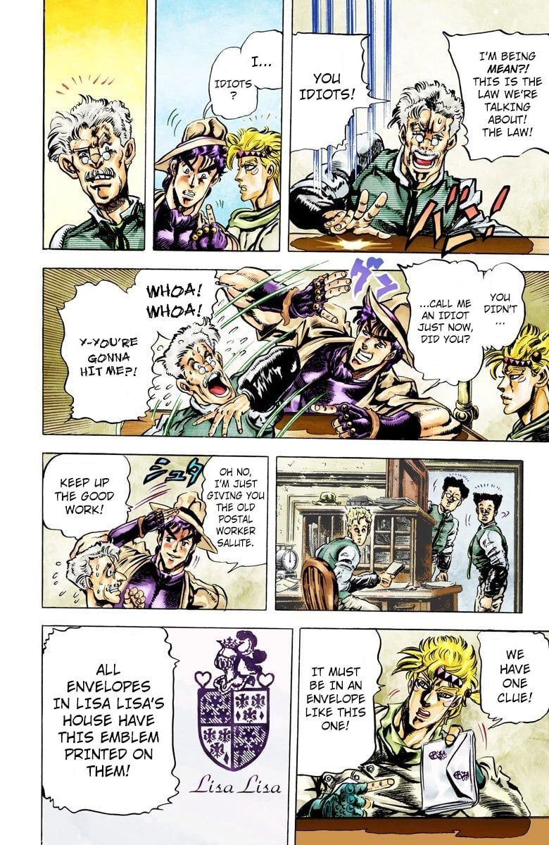 Read JoJo's Bizarre Adventure Part 2 Battle Tendency Official Colored Manga Online