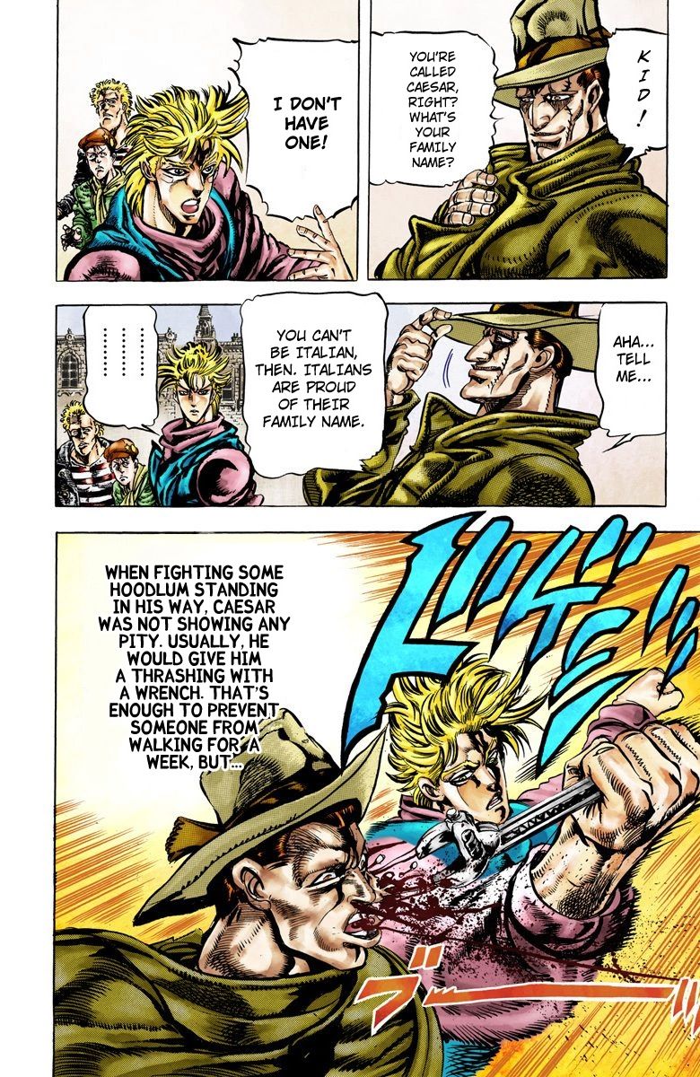 Read JoJo's Bizarre Adventure Part 2 Battle Tendency Official Colored Manga Online