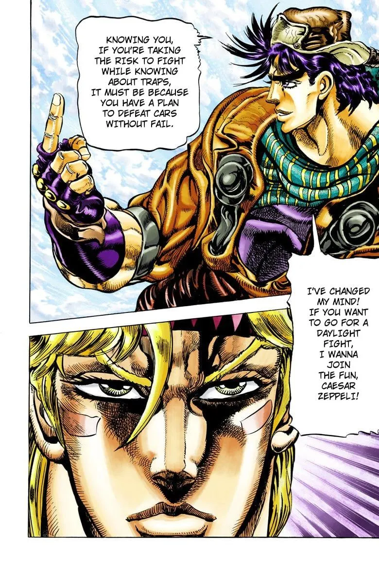 Read JoJo's Bizarre Adventure Part 2 Battle Tendency Official Colored Manga Online