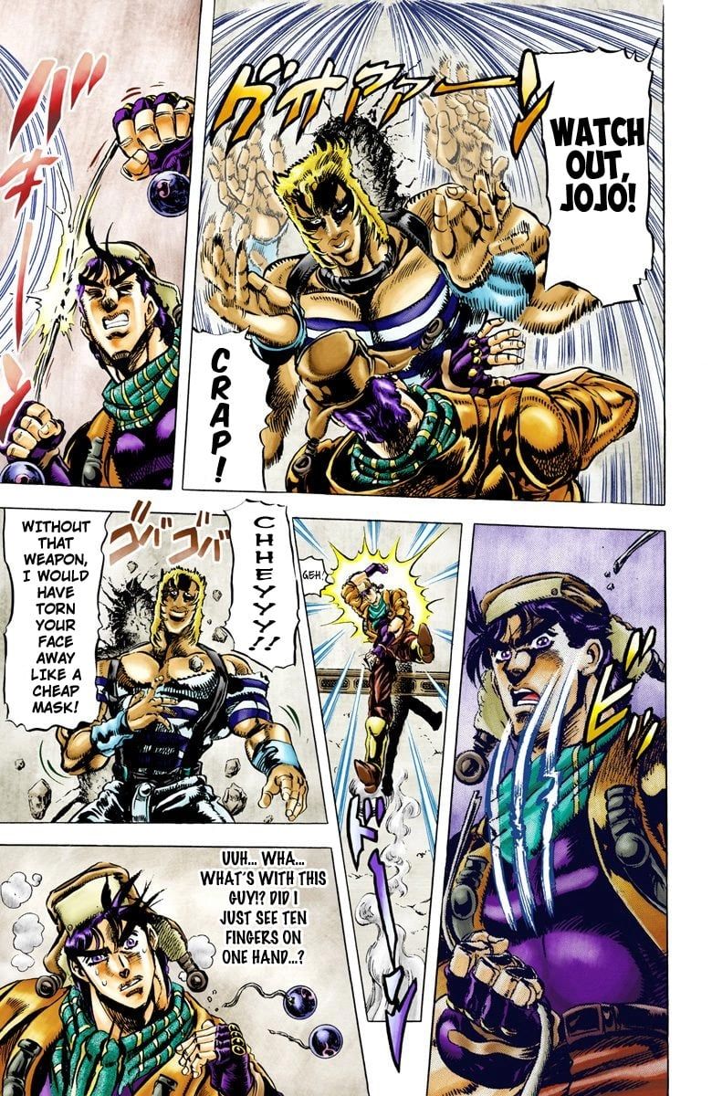 Read JoJo's Bizarre Adventure Part 2 Battle Tendency Official Colored Manga Online