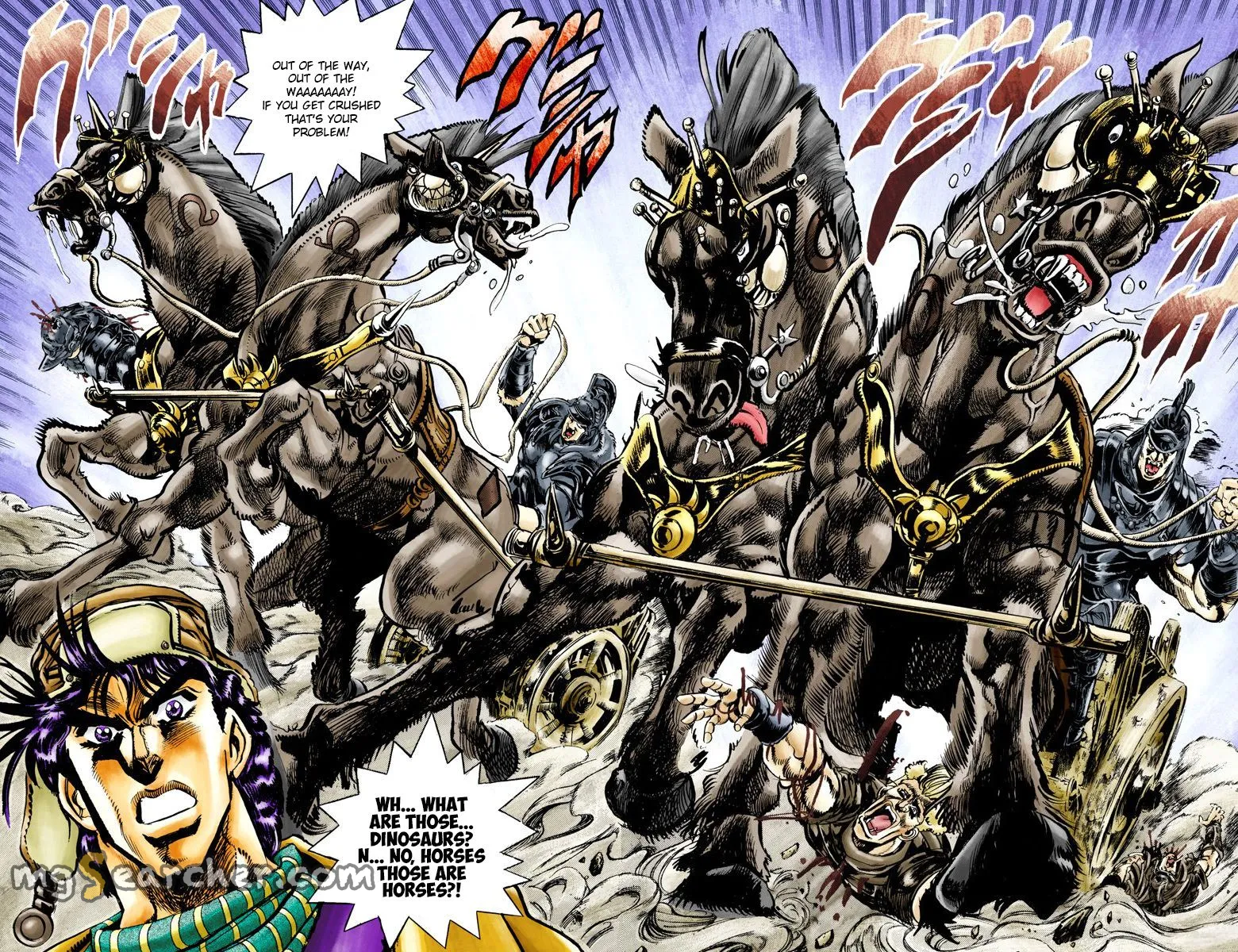 Read JoJo's Bizarre Adventure Part 2 Battle Tendency Official Colored Manga Online