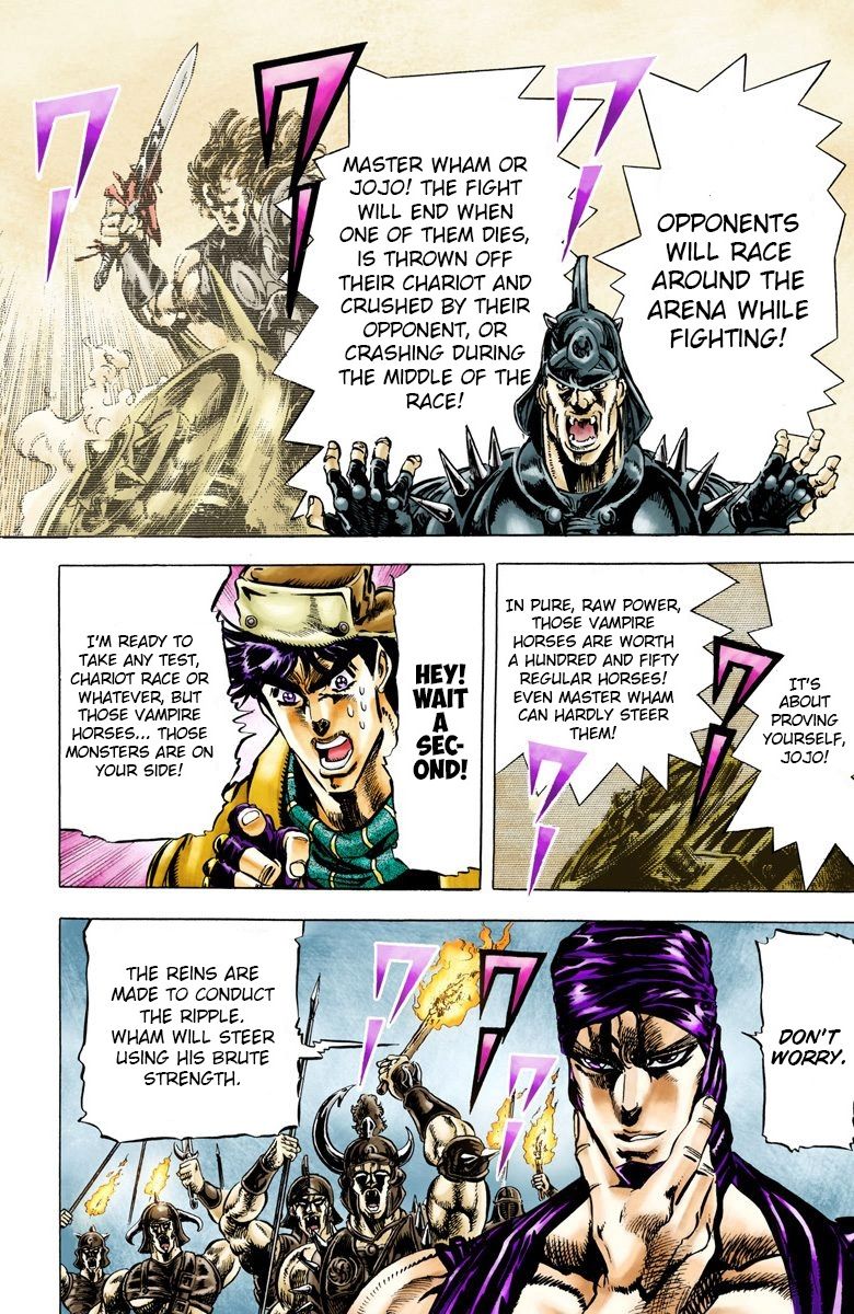 Read JoJo's Bizarre Adventure Part 2 Battle Tendency Official Colored Manga Online