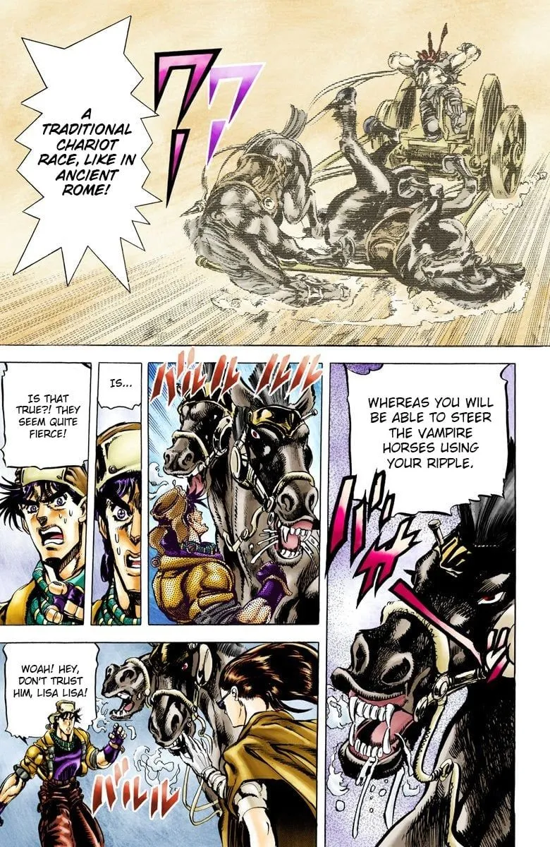 Read JoJo's Bizarre Adventure Part 2 Battle Tendency Official Colored Manga Online