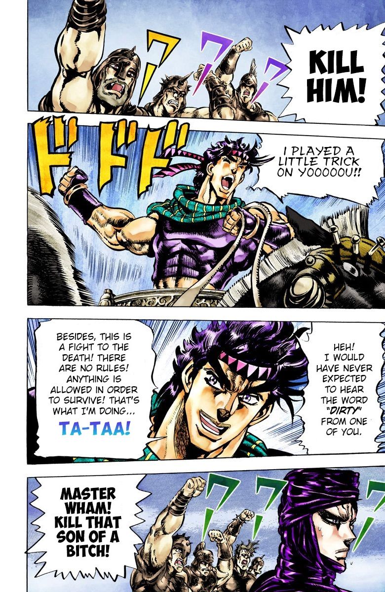 Read JoJo's Bizarre Adventure Part 2 Battle Tendency Official Colored Manga Online