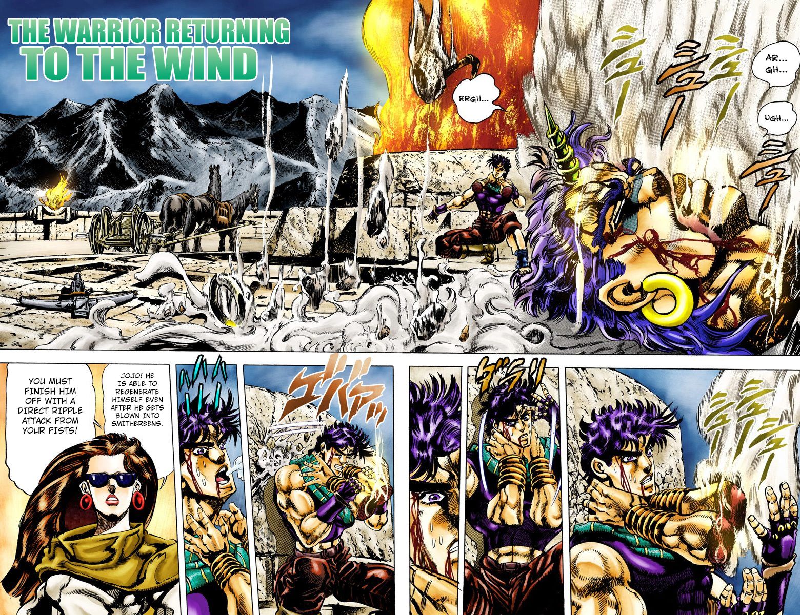 Read JoJo's Bizarre Adventure Part 2 Battle Tendency Official Colored Manga Online