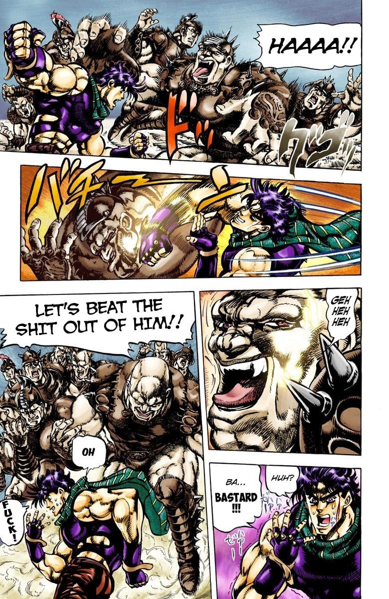 Read JoJo's Bizarre Adventure Part 2 Battle Tendency Official Colored Manga Online