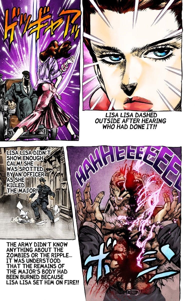 Read JoJo's Bizarre Adventure Part 2 Battle Tendency Official Colored Manga Online