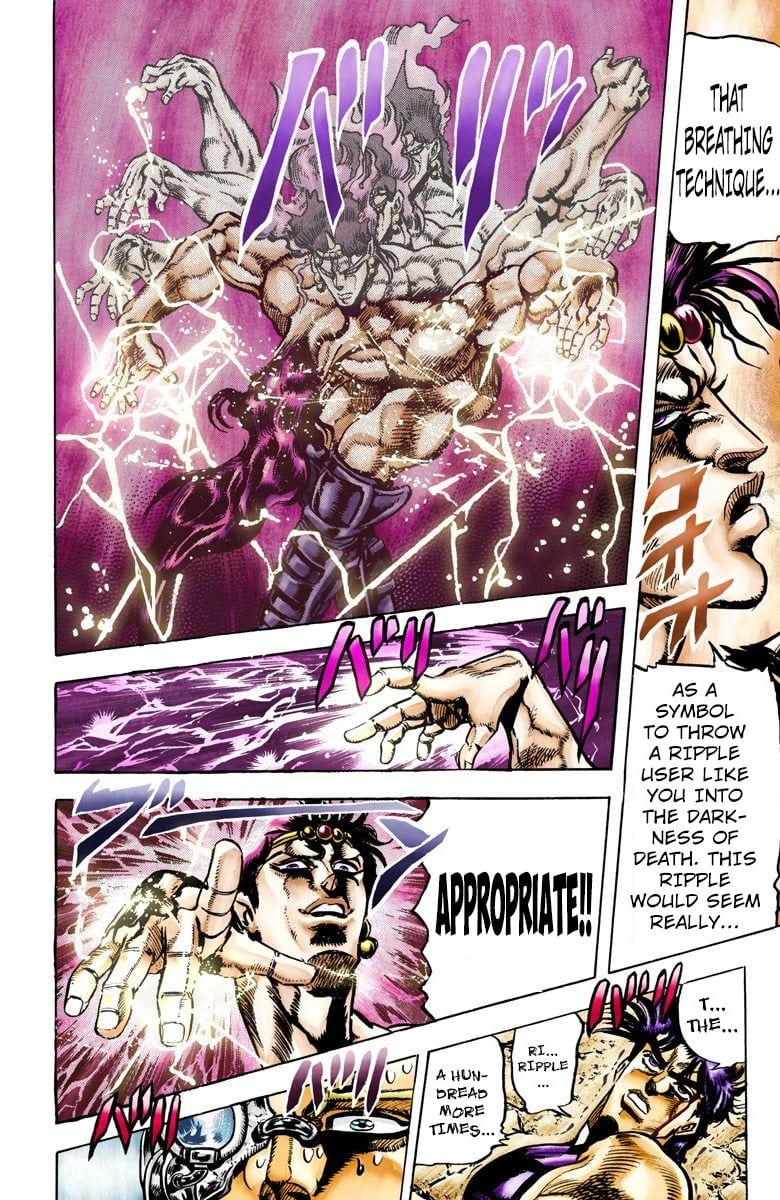 Read JoJo's Bizarre Adventure Part 2 Battle Tendency Official Colored Manga Online