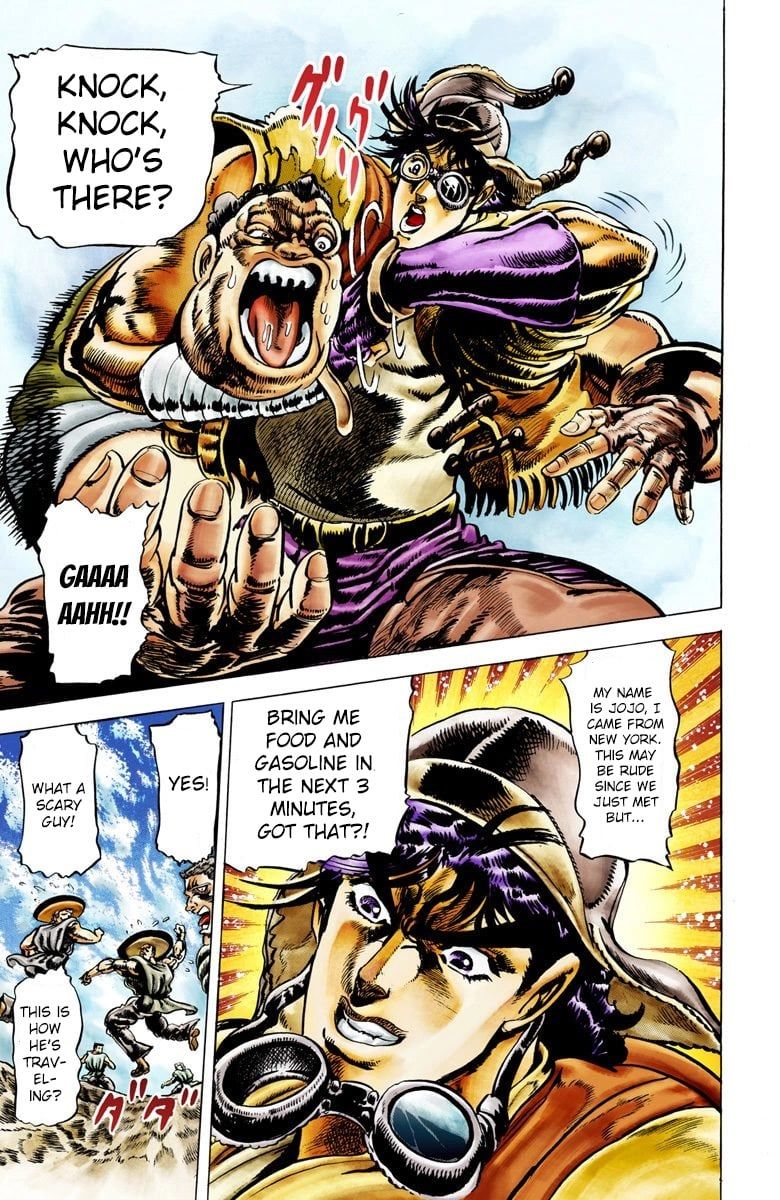 Read JoJo's Bizarre Adventure Part 2 Battle Tendency Official Colored Manga Online