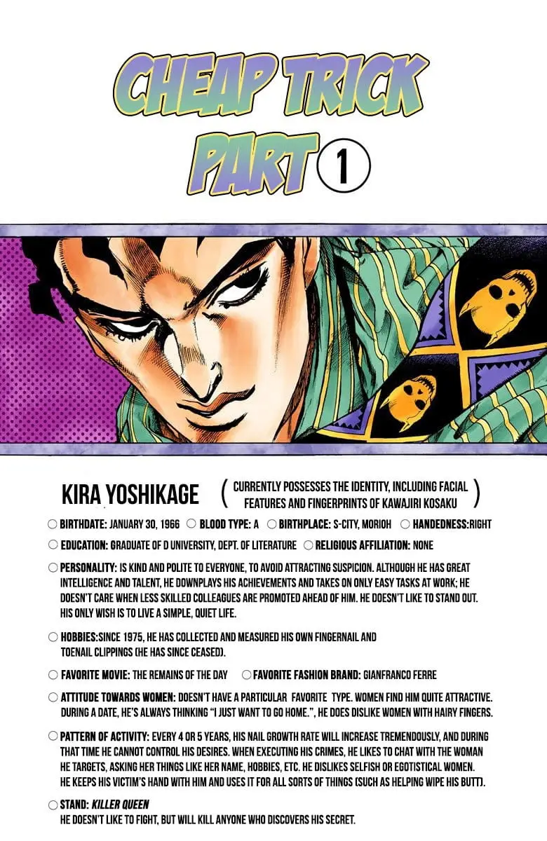 Read JoJo's Bizarre Adventure Part 4 Diamond Is Unbreakable Official Colored Manga Online