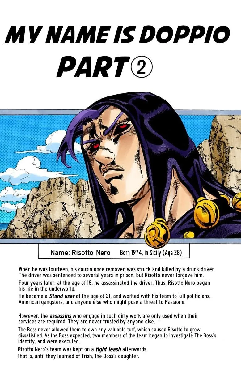 Read JoJo's Bizarre Adventure Part 5 Golden Wind Manga Online
